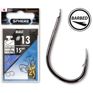 Lot de 15 piéces d'hameçons Browning Sphere Match 100 cm image-1
