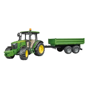 Car games with trailer Bruder John Deere 5115M image-0