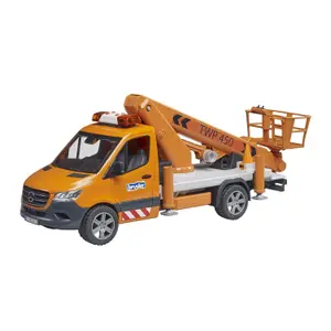 Giochi d'auto - sprinter con piattaforma di lavoro Bruder MB