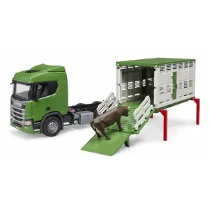 Jeux de voiture - Scania Super 560R transport de bétail Bruder image-2