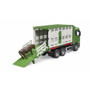 Jeux de voiture - Scania Super 560R transport de bétail Bruder image-3