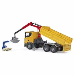 Jeux de voiture - Scania Super 560R camion de chantier avec accessoires Bruder image-1