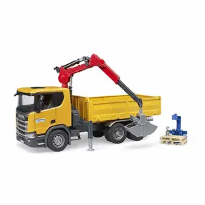 Jeux de voiture - Scania Super 560R camion de chantier avec accessoires Bruder image-2