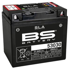 Fabriksaktiveret motorcykelbatteri BS Battery 53030
