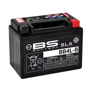 Μπαταρία μοτοσικλέτας BS Battery SLA BB4L-B - C (10Hr) - C (20Hr) image-0