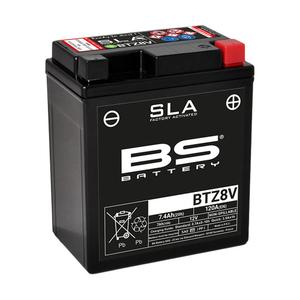 Batteri til motorcykel BS Battery SLA BTZ8V - C (10H-R) - C (20H-R)