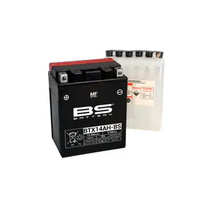 Fabriksaktiveret motorcykelbatteri BS Battery BTX14AH