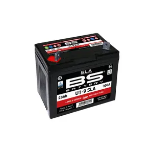 Fabriksaktiverat motorcykelbatteri BS Battery Motobatt U1-9