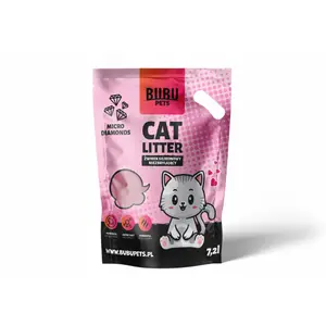 Areia de sílica gel para gatos BUBU Pets Microdiamants image-1