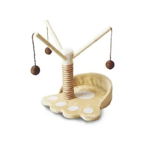 Griffoir pour chat avec 2 tours et une cabine BUBU Pets image-0