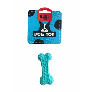 Jouet pour chien petit motif de mur en pierre os de nourriture fuyant BUBU Pets image-0