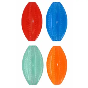 Jouet pour chien dentaire ballon de rugby BUBU Pets TPR Dental Fun Mintfresh image-0