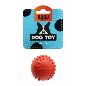 Hundespielzeug Baseball aus Gummi mit Squeaker BUBU Pets image-1