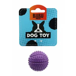 Hundespielzeug Basketball aus Gummi mit Squeaker BUBU Pets image-1