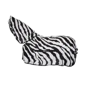 Κάλυμμα για άλογο με κάλυμμα λαιμού Bucas Buzz-Off Zebra image-0