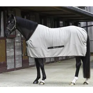 Linen stable blanket for horse Bucas Cool image-0