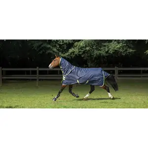 Tapete impermeável para cavalos com cobertura para o pescoço Bucas Oasis Turnout 100g image-2