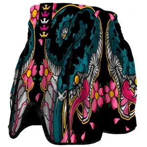 Short de boxe Thaï Buddha Fight Wear Retro Cobra image-1