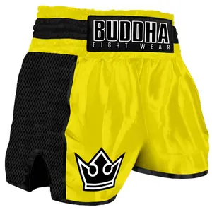 Thai boxing shorts Buddha Fight Wear Retro Premium image-0