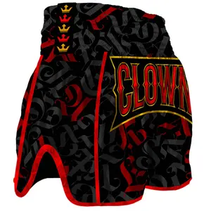 Pantalón corto Muay Thai Buddha Fight Wear Retro Crown image-1