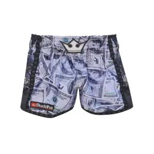 Short de boxe dollar Thaï Buddha Fight Wear image-0
