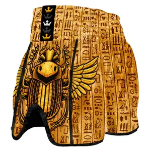 Thai-Boxing-Shorts Buddha Fight Wear Retro Egypt image-1