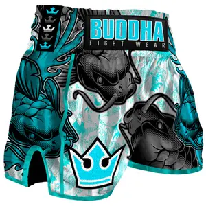 Shorts för thaiboxning Buddha Fight Wear Retro Koy image-0