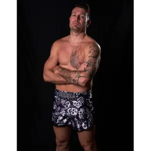 Short de boxe Thaï Buddha Fight Wear Retro Mexican image-2