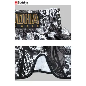 Short de boxe Thaï Buddha Fight Wear Retro Mexican image-3
