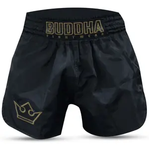 Pantalón corto Muay Thai Buddha Fight Wear Retro Old School image-0