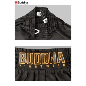 Pantalón corto Muay Thai Buddha Fight Wear Retro Old School image-3