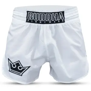 Short de boxe Thaï Buddha Fight Wear Retro Old School image-0