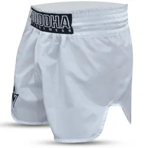 Short de boxe Thaï Buddha Fight Wear Retro Old School image-2
