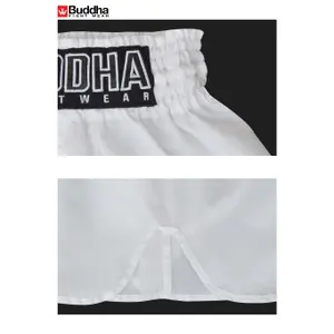 Short de boxe Thaï Buddha Fight Wear Retro Old School image-4