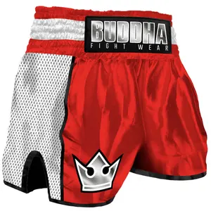 Thai boxing shorts Buddha Fight Wear Retro Premium image-0