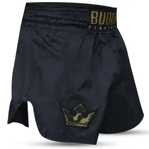 Thai-Boxing-Shorts Buddha Fight Wear Retro Old School image-2