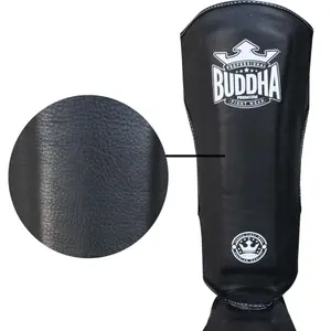 Supreme skinnebensbeskyttere i læder til thaiboksning Buddha Fight Wear Epic image-4