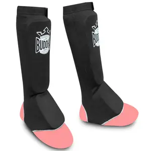 Protège-tibias boxe Thaï poly coton Buddha Fight Wear image-1