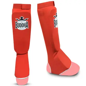 Protège-tibias boxe Thaï poly coton Buddha Fight Wear image-0