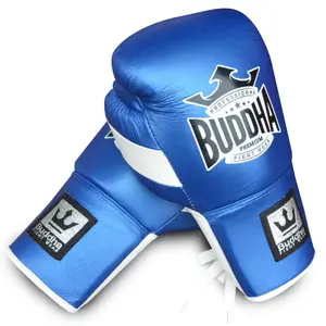 Guantes de boxeo tailandés de cuero y cuerda Buddha Fight Wear image-1