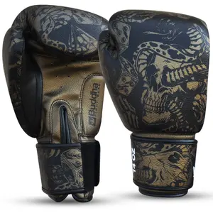 Gants de boxe Thaï Buddha Fight Wear Night Skull image-0