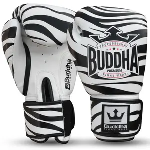 Gants de boxe Thaï Buddha Fight Wear Zebra image-0