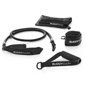 Weerstandsband met verwisselbaar blad en handgrepen - Touwen BuddySwim Ulimate dryland X-Heavy image-0
