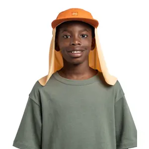 Children's 5 Panel Sun Hat Buff Desert Solid image-1