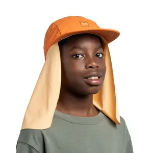 Children's 5 Panel Sun Hat Buff Desert Solid image-2