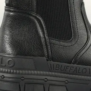 Vegan nappa ankle boots for women Buffalo Gospher Chelsea image-4