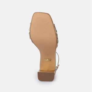 Vegan nappa heeled sandals for women Buffalo April TS image-1