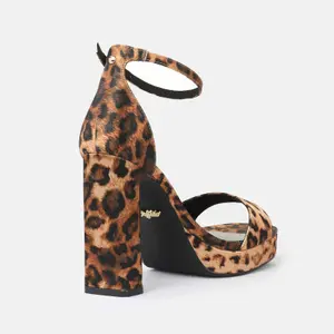 Sandalias de tacón vegan satén mujer Buffalo June Neat image-4