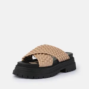 Wedge mules for women Buffalo Lennox image-1