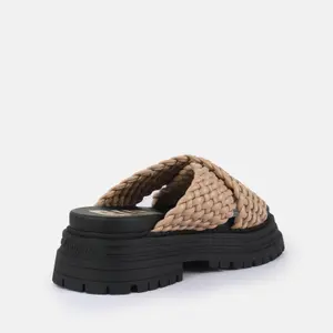 Wedge mules for women Buffalo Lennox image-2